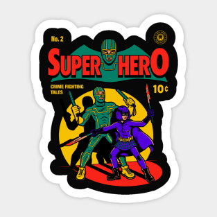 Superhero Comic Sticker